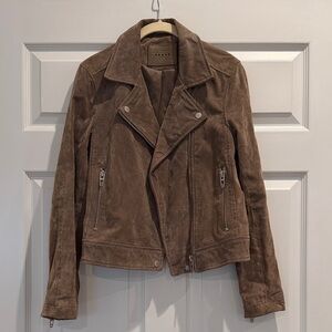 BlankNYC suede leather jacket